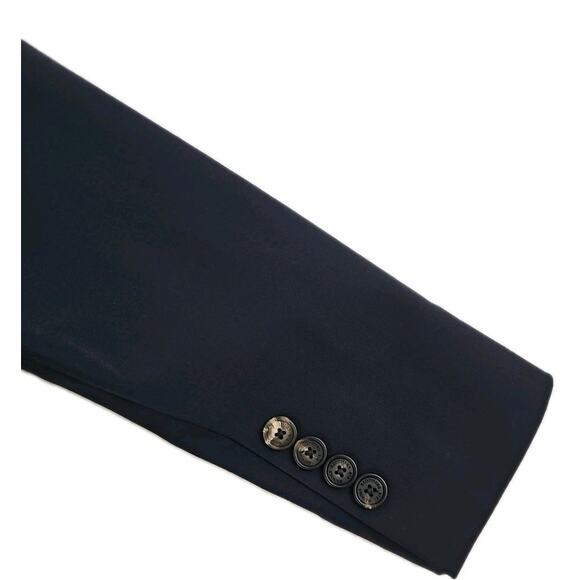 Brooks Brothers~Woman Size 0~ Midniht Blazer Wool Blend Linen Jacket Office Wear - Picture 13 of 16